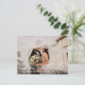 Liebe und vielen Dank an Script Wedding Foto Viele Postkarte (Stehend Vorderseite)