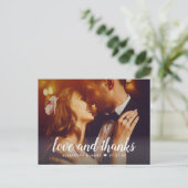 Liebe und vielen Dank an Script Wedding Foto Viele Postkarte (Stehend Vorderseite)