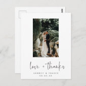 Liebe und vielen Dank an Script Wedding Foto Viele Postkarte (Vorne/Hinten)
