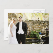 Liebe und vielen Dank an Script Wedding Vielen Dan Postkarte (Vorne/Hinten)