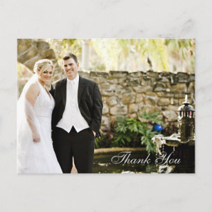 Liebe und vielen Dank an Script Wedding Vielen Dan Postkarte