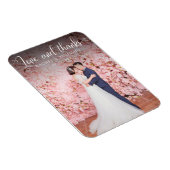 Liebe und vielen Dank Foto Wedding Vielen Dank Ele Magnet (Rechte Seite)