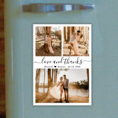 Liebe und vielen Dank Foto Wedding Vielen Dank Mag Magnetkarte