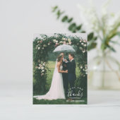 Liebe und vielen Dank Foto Wedding Vielen Dank Pos Postkarte (Stehend Vorderseite)