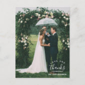 Liebe und vielen Dank Foto Wedding Vielen Dank Pos Postkarte (Vorderseite)