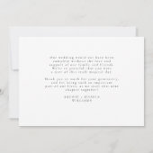 Liebe und vielen Dank für das 3 Foto Hochzeit Viel (Rückseite)