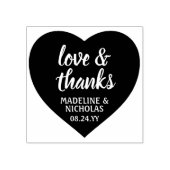 Liebe und vielen Dank für die Herzenslust. Vielen  Gummistempel (Prägung)