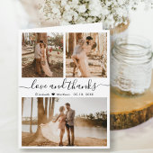 Liebe und vielen Dank für die Hochzeit von Foto Co Dankeskarte