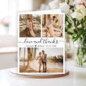 Liebe und vielen Dank für die Hochzeit von Foto Co Dankeskarte