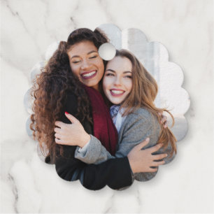 Liebe und vielen Dank für Ihre Hochzeit mit Foto F Geschenkanhänger