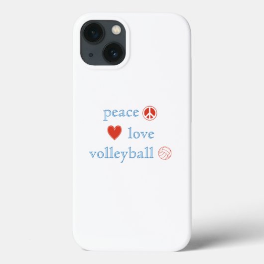 Liebe und Volleyball Case-Mate iPhone Hülle (Rückseite)