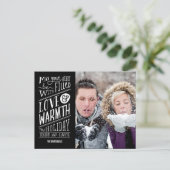 Liebe und Wärme Urlaubskarte Postkarte (Stehend Vorderseite)