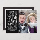 Liebe und Wärme Urlaubskarte Postkarte (Vorne/Hinten)