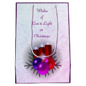 Liebe und Weihnachten Mittlere Geschenktüte (Rückseite)