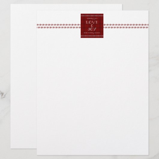 Liebe und Weihnachtsbrief (Vorne/Hinten)