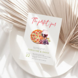 Liebe und Wein Perfekte Paare Dusche Einladung