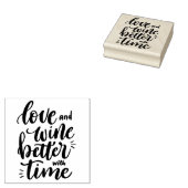 Liebe und Weinangebot Briefmarke aus Kautschuk Gummistempel (Stempel)