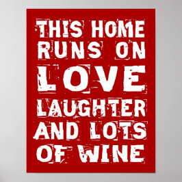 Liebe und Weinkeller Poster