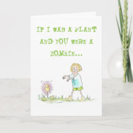 Liebe und Wertschätzung Zombie-Karte Karte