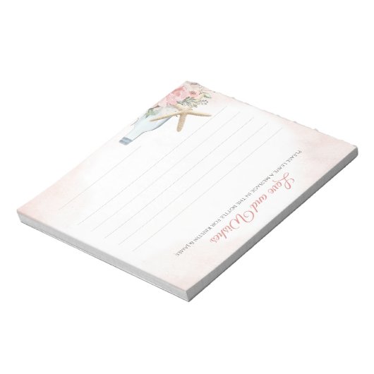 Liebe und wünscht Notepad Notizblock (Rotiert)