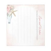 Liebe und wünscht Notepad Notizblock (Vorderseite)