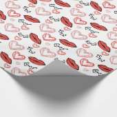 Liebe und Zuneigung Geschenkpapier (Ecke)