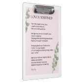 Liebe Undefinierte Gedichte Klemmbrett (Rechts)