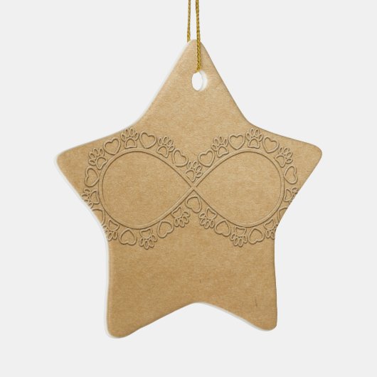 Liebe unendlich drucken keramik ornament (Rechts)