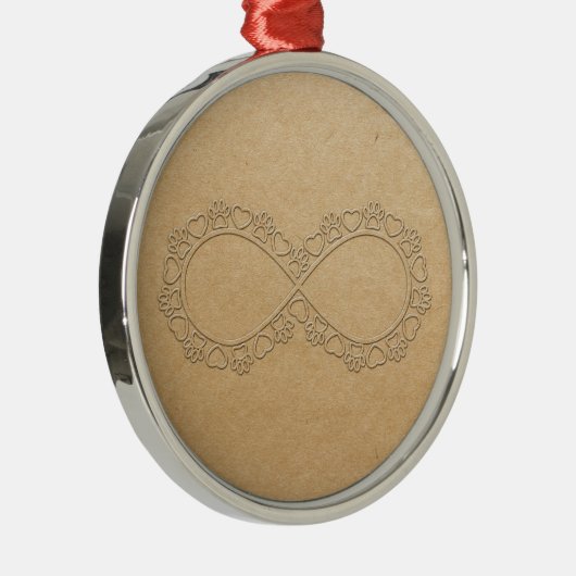 Liebe unendlich drucken ornament aus metall (Rechts)