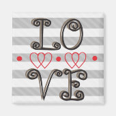 Liebe Unendlichkeit Zeit Unendlichkeit Magnet (Vorne)