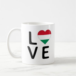 Liebe - Ungarische Flagge Kaffeetasse