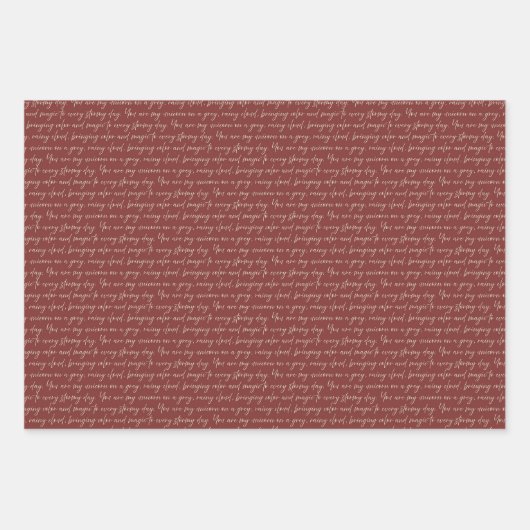 Liebe Unicorn Geschenkpapier Set (Vorderseite 3)