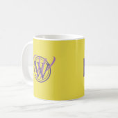 LIEBE UNKONDITIONELL Christlich gelb Kaffeetasse (Vorderseite Links)