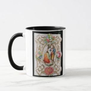 Liebe, Unschuld, Valentinekarte, c.1870 (Farbli Tasse