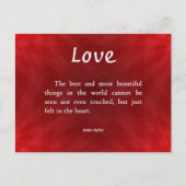 Liebe Unseen Postkarte (Vorderseite)