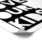 Liebe unser Kinderplakat Poster (Ecke)