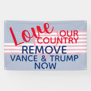 Liebe Unser Land entzieht sich dem Votum und Trump Banner