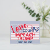 Liebe: Unser Land impliziert Trump-Kongress Postkarte (Stehend Vorderseite)