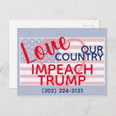Liebe: Unser Land impliziert Trump-Kongress Postkarte (Vorne/Hinten)