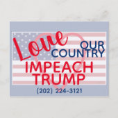 Liebe: Unser Land impliziert Trump-Kongress Postkarte (Vorderseite)