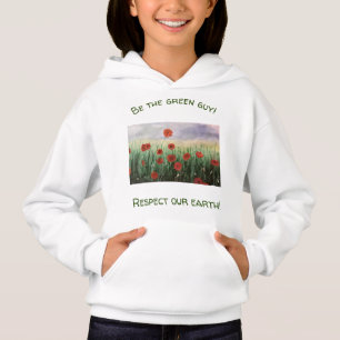 Liebe unser Mohn Fields Nature Sweatshirt für Mädc