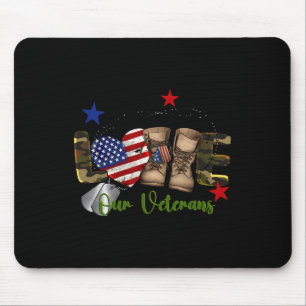 Liebe Unser Veteranentag ist stolz auf die Militär Mousepad