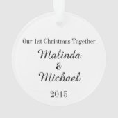 LIEBE - Unsere erste gemeinsame Sache - Hochzeit - Ornament (Rückseite)