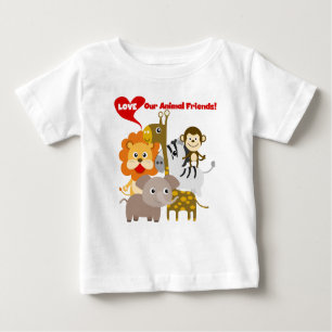 Liebe unsere Tierfreunde Baby T-shirt