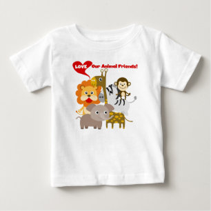 Liebe unsere Tierfreunde Baby T-shirt