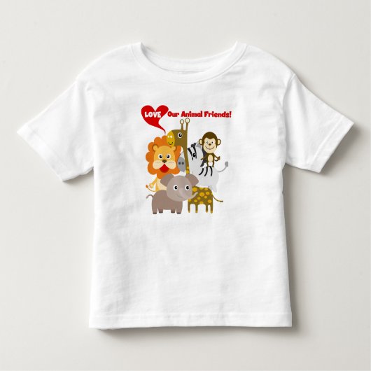Liebe unsere Tierfreunde Kleinkind T-shirt (Vorderseite)