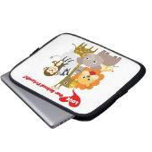 Liebe unsere Tierfreunde Laptopschutzhülle (Vorne Knopf)