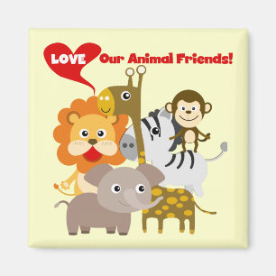 Liebe unsere Tierfreunde Magnet