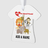 Liebe unsere Tierfreunde Ornament (Vorderseite)