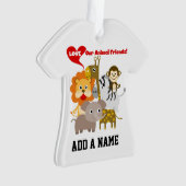 Liebe unsere Tierfreunde Ornament (Vorderseite)